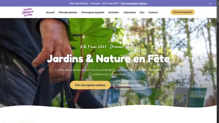 Capture d'écran de la page d'accueil de drevantjnf.fr
