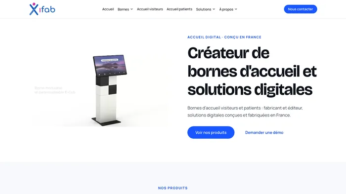 Capture d'écran de la page d'accueil de xifab.pages.dev