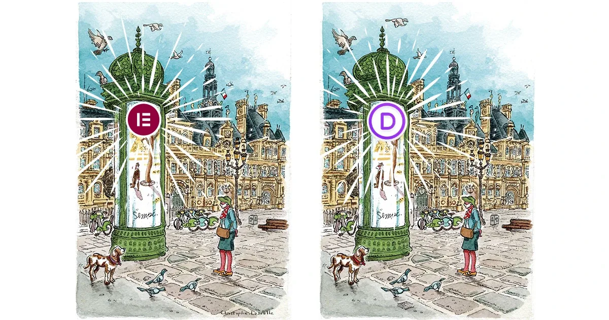 Comparatif : Divi ou Elementor ? jeu des 7 différences