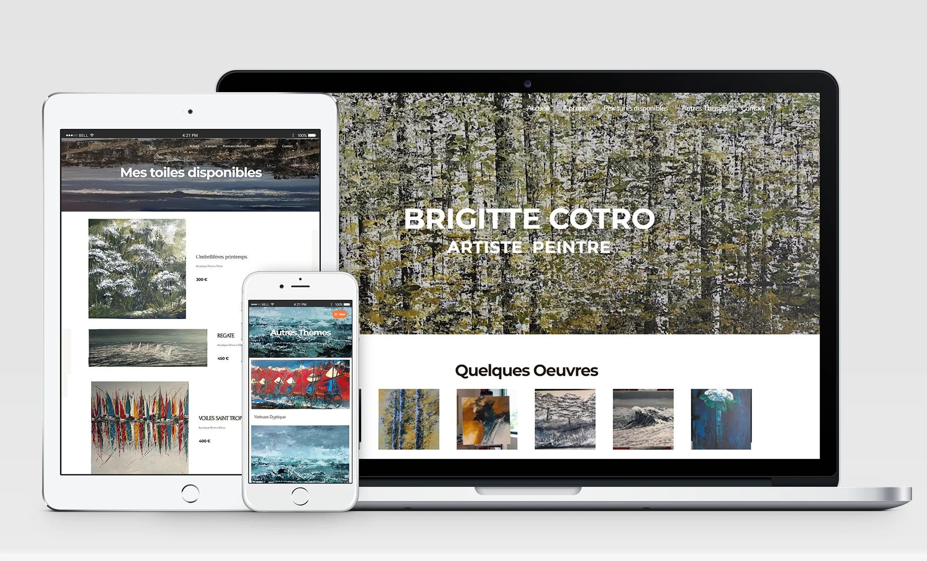 Site Brigitte Cotro artiste