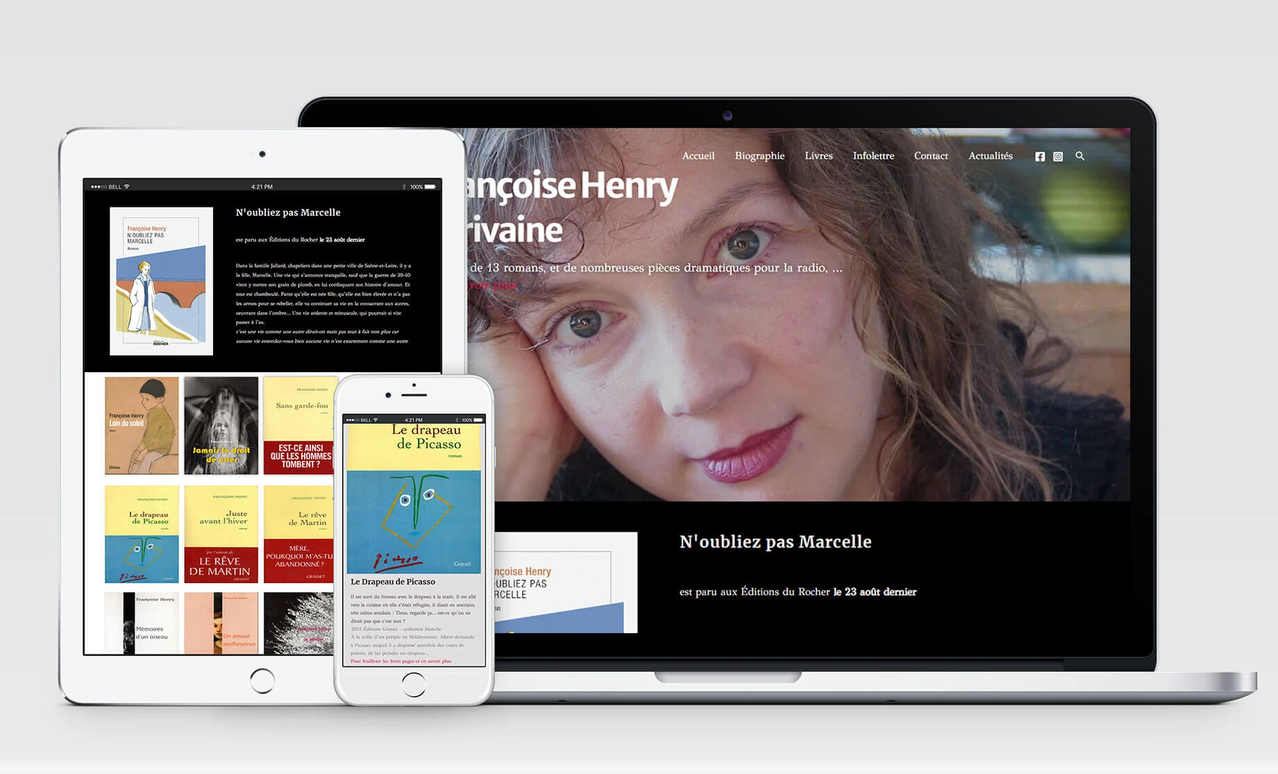 Site pour une écrivaine